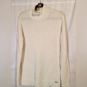 ABERCROMBIE & FITCH M Crochet White Sweater 156